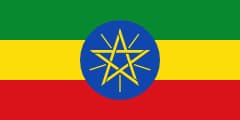 The National Flag of Ethiopia is shown as a flat sticker