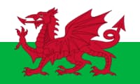 The National Flag of Wales is shown as a flat sticker