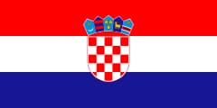 The National Flag of Croatia is shown as a flat sticker