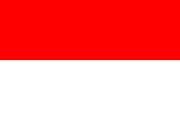 The National Flag of Indonesia is shown as a flat sticker