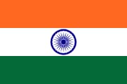 The National Flag of India is shown as a flat sticker