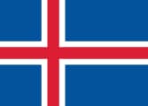 The National Flag of Iceland is shown as a flat sticker