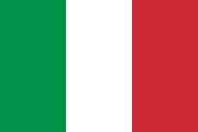 The National Flag of Italy is shown as a flat sticker