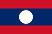 The National Flag of Laos is shown as a flat sticker