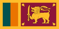 The National Flag of Sri Lanka is shown as a flat sticker