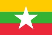 The National Flag of Myanmar is shown as a flat sticker