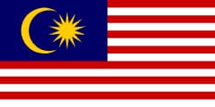 The National Flag of Malaysia is shown as a flat sticker