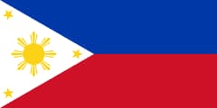 The National Flag of Philippines is shown as a flat sticker
