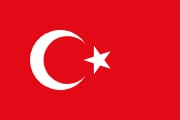The National Flag of Turkey is shown as a flat sticker
