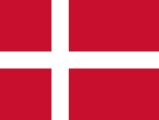 The National Flag of Denmark is shown as a flat sticker