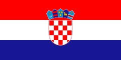 The National Flag of Croatia is shown as a flat sticker