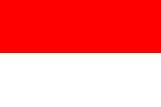 The National Flag of Indonesia is shown as a flat sticker