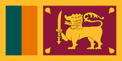 The National Flag of Sri Lanka is shown as a flat sticker