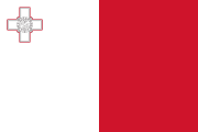 The National Flag of Malta is shown as a flat sticker