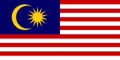 The National Flag of Malaysia is shown as a flat sticker