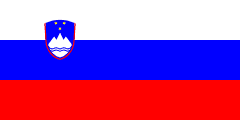 The National Flag of Slovenia is shown as a flat sticker