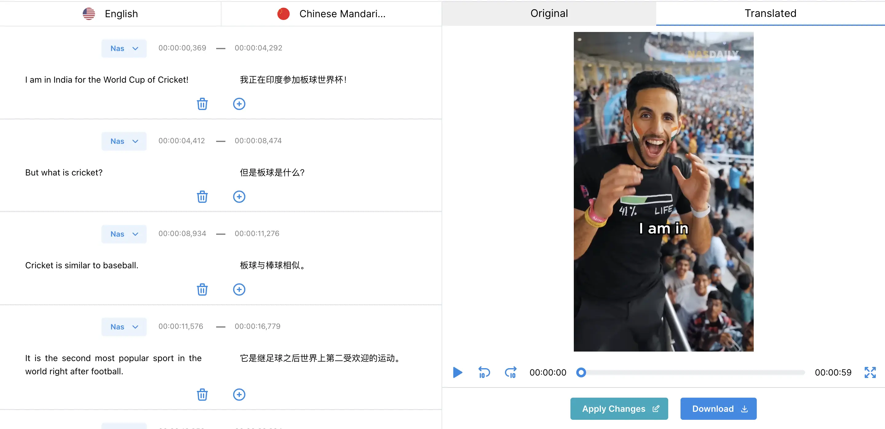 Depicting ease of use for Videodubber's app page