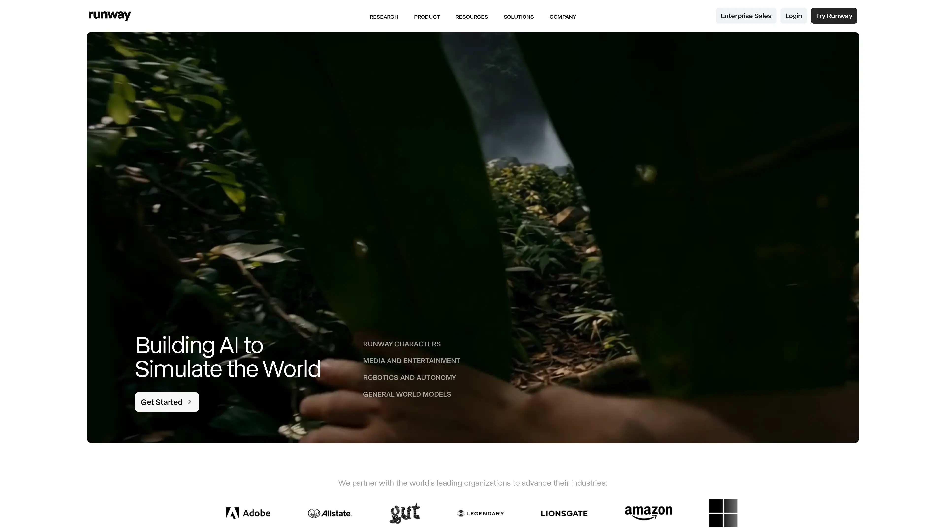 Runway generative AI video editing