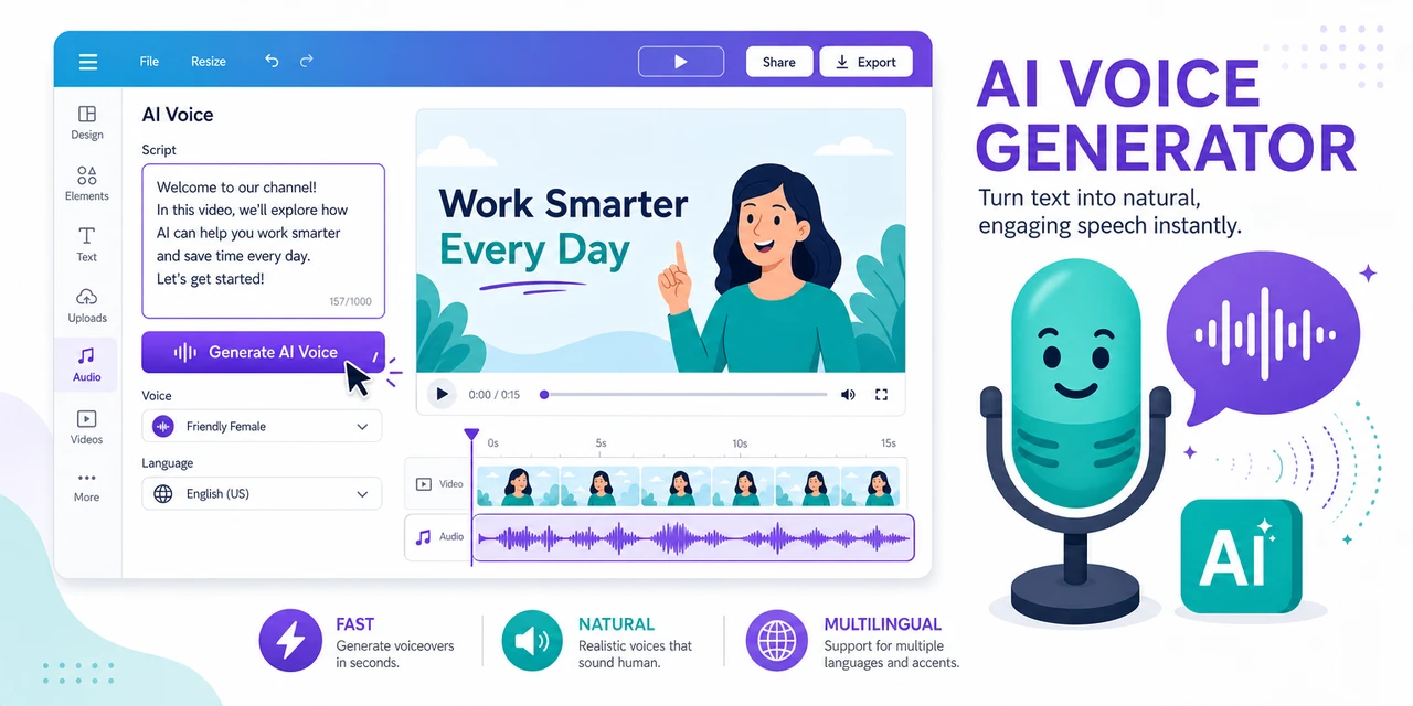 Canva AI voice generator: how to use it and the best alternative