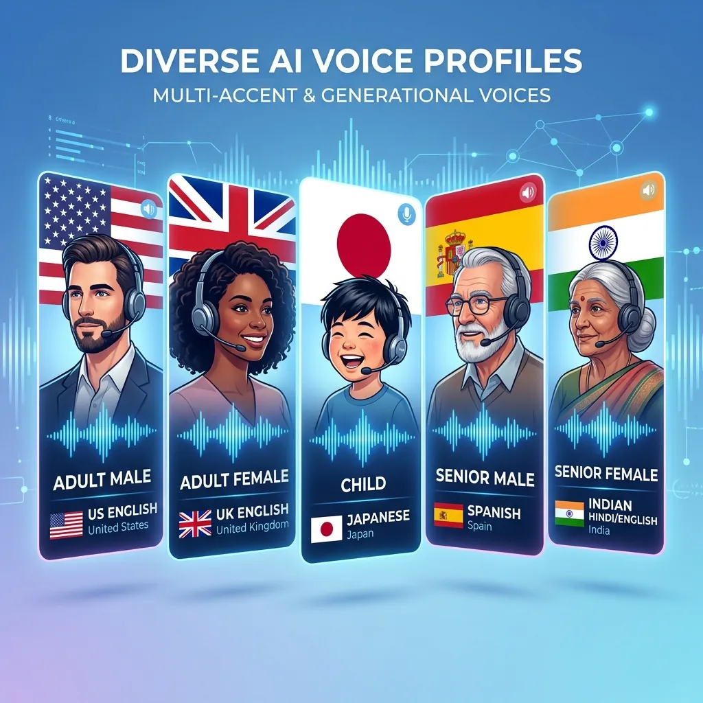 Diverse AI Voices Variety