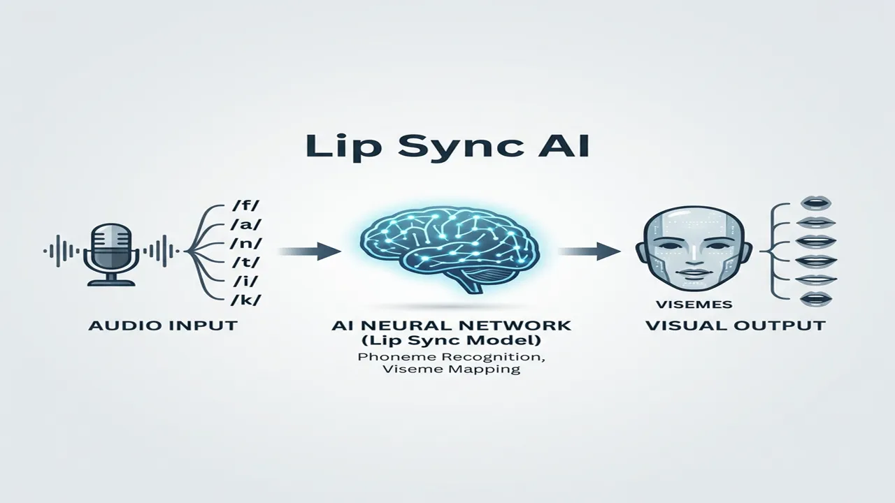 The mechanism of Lip-Sync AI