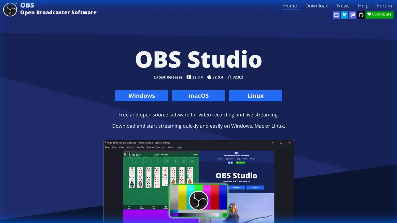OBS Studio Homepage
